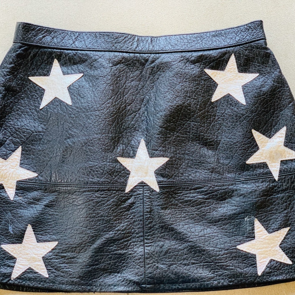 American Vintage leather look skirt recycled
